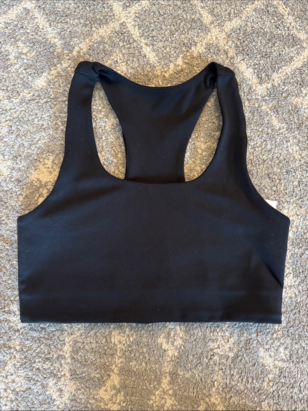 Quince Black Racerback Sports Bralette